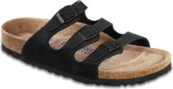 Birkenstock Women's Florida Soft Footbed 10 Birkenstock Women's Florida Soft Footbed -Englinsfinefootwear birkenstock florida soft footbed black nubuck 954511 61360.1585835172