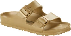 Birkenstock Arizona Essentials -Englinsfinefootwear birkenstock unisex arizona essentials metallic gold eva 1022465 18517.1690828357