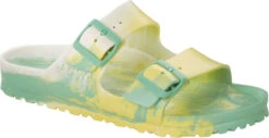 Birkenstock Arizona Essentials -Englinsfinefootwear birkenstock unisex arizona essentials multi jade yellow eva 1019477 57370.1690828357