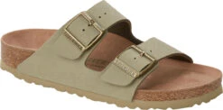 Birkenstock Arizona Vegan -Englinsfinefootwear birkenstock unisex arizona vegan faded khaki birkibuc 10205 65040.1657731074