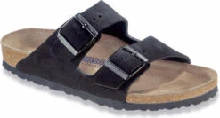 Birkenstock Arizona Soft Footbed -Englinsfinefootwear birkenstock women arizona soft footbed black suede 951321 90716.1700929794
