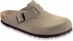 Birkenstock Boston Soft Footbed -Englinsfinefootwear birkenstock women boston soft footbed taupe suede 560773 93090.1701981943