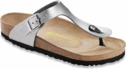 Birkenstock Women's Gizeh -Englinsfinefootwear birkenstock women gizeh silver birko flor 4385 31408.1657894816