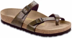 Birkenstock Women's Mayari 27 Birkenstock Women's Mayari -Englinsfinefootwear birkenstock women mayari golden brown birko flor 7104 96944.1657899293