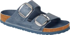 Birkenstock Women's Arizona Big Buckle -Englinsfinefootwear birkenstock womens arizona big buckle dusty blue oiled leather 1022325 84278.1645836298
