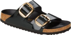 Birkenstock Women's Arizona Big Buckle -Englinsfinefootwear birkenstock womens arizona big buckle high shine black natural leather patent 1021476 80056.1645836298