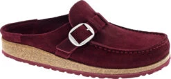 Birkenstock Women's Buckley -Englinsfinefootwear birkenstock womens buckley maroon suede 1021079 90163.1652112187