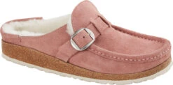 Birkenstock Women's Buckley Shearling 9 Birkenstock Women's Buckley Shearling -Englinsfinefootwear birkenstock womens buckley shearling pink clay natural suede 1023450 16044.1668104467