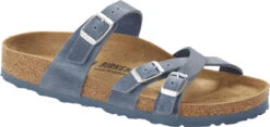 Birkenstock Women's Franca 8 Birkenstock Women's Franca -Englinsfinefootwear birkenstock womens franca dusty blue oiled leather 1022545 1022546 75050.1657908582