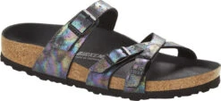 Birkenstock Women's Franca Vegan -Englinsfinefootwear birkenstock womens franca vegan iridescent black microfiber 1021262 35356.1686261938