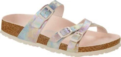 Birkenstock Women's Franca Vegan -Englinsfinefootwear birkenstock womens franca vegan iridescent light rose microfiber 1021292 54777.1686261938