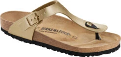 Birkenstock Women's Gizeh -Englinsfinefootwear birkenstock womens gizeh gold birko flor 1016108 78404.1657894815