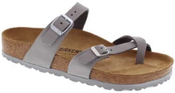 Birkenstock Women's Mayari 24 Birkenstock Women's Mayari -Englinsfinefootwear birkenstock womens mayari dove gray nubuck 1020908 29949.1657899293