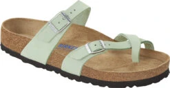 Birkenstock Women's Mayari Soft Footbed -Englinsfinefootwear birkenstock womens mayari soft footbed matcha nubuck leather 1023956 84422.1686306981