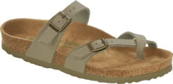 Birkenstock Women's Mayari Vegan -Englinsfinefootwear birkenstock womens mayari vegan faded khaki birkibuc 1018486 22383.1657899282