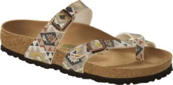 Birkenstock Women's Mayari Vegan -Englinsfinefootwear birkenstock womens mayari vegan printed mocha birko flor 1019602 82456.1657899282