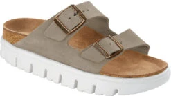 Birkenstock Women's Papillio Arizona Platform -Englinsfinefootwear birkenstock womens papillio arizona platform chunky suede taupe 1018135 53279.1686295745