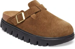 Birkenstock Women's Papillio Boston Chunky -Englinsfinefootwear birkenstock womens papillio boston chunky dark tea suede 1028402 25558.1717791816