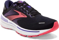 Brooks Women's Adrenaline GTS 22 -Englinsfinefootwear brooks womens adrenaline gts 22 black purple coral 120353 080 67558.1684267241