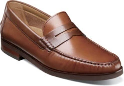 Florsheim Berkley Flex Moc Toe Penny Loafer -Englinsfinefootwear florsheim mens berkley flex moc toe penny loafer cognac multi smooth 12195 229 79322.1619643365