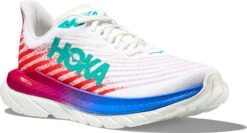 Hoka Men's Mach 5 5 Hoka Men's Mach 5 -Englinsfinefootwear hoka mens mach 5 white flame 1127893 wfm 80739.1700616536