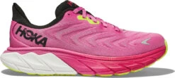 Hoka Women's Arahi 6 -Englinsfinefootwear hoka womens arahi 6 strawberry black 1123195 sybc 71146.1700607606