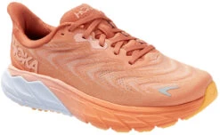 Hoka Women's Arahi 6 -Englinsfinefootwear hoka womens arahi 6 sun baked shell coral 1123195 sbscr 13431.1700607607