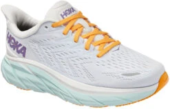 Hoka Women's Clifton 8 -Englinsfinefootwear hoka womens clifton 8 blanc white 1119394 bdbw 93584.1660755228