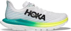 Hoka Women's Mach 5 -Englinsfinefootwear hoka womens mach 5 white blue glass 1127894 wbgl 99990.1700607756