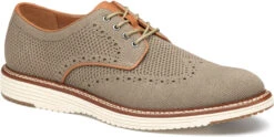 Johnston & Murphy Upton Knit Wingtip 9 Johnston & Murphy Upton Knit Wingtip -Englinsfinefootwear johnston and murphy mens upton knit wingtip taupe heathered knit 20 6908 99397.1713560611