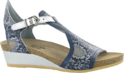 Naot Fiona -Englinsfinefootwear naot womens fiona navy python leather polar sea leather soft silver leather 5042 peh 61984.1624506006