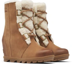 Sorel Women's Joan Of Arctic Wedge II Shearling -Englinsfinefootwear sorel womens joan of arctic wedge 2 shearling velvet tan 1920951242 73486.1603237277