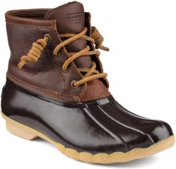 Sperry Women's Saltwater -Englinsfinefootwear sperry women saltwater tan dark brown sts91176 11997.1565829705