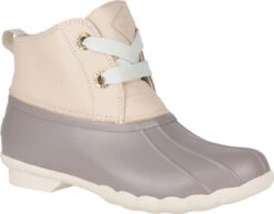 Sperry Women's Saltwater 2-Eye Leather 6 Sperry Women's Saltwater 2-Eye Leather -Englinsfinefootwear sperry womens saltwater 2 eye leather ivory taupe sts84824 11821.1565132266