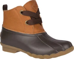 Sperry Women's Saltwater 2-Eye Leather 7 Sperry Women's Saltwater 2-Eye Leather -Englinsfinefootwear sperry womens saltwater 2 eye leather tan brown sts84823 77071.1565132266