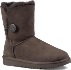 UGG Women's Bailey Button II 9 UGG Women's Bailey Button II -Englinsfinefootwear ugg bailey button ii chocolate 1016226 cho 59244.1568902872