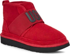 UGG Kids Neumel II Graphic -Englinsfinefootwear ugg childrens kids neumel 2 graphic samba red black 1110703k srbck 72110.1657880295