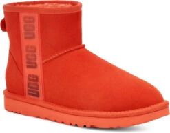 UGG Women's Classic Mini Side Logo II 7 UGG Women's Classic Mini Side Logo II -Englinsfinefootwear ugg womens classic mini side logo 2 hazard orange 1134962 hong 78508.1662579291