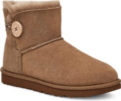 UGG Women's Mini Bailey Button II -Englinsfinefootwear ugg womens mini bailey button 2 hickory 1016422 hck 20204.1631549679