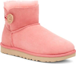 UGG Women's Mini Bailey Button II -Englinsfinefootwear ugg womens mini bailey button 2 pink blossom 1016422 pbsm 72779.1631549679